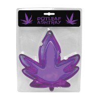 Purple Potleaf Shaped Ashtray for Stylish Smokers