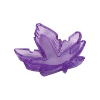 Purple Potleaf Shaped Ashtray for Stylish Smokers