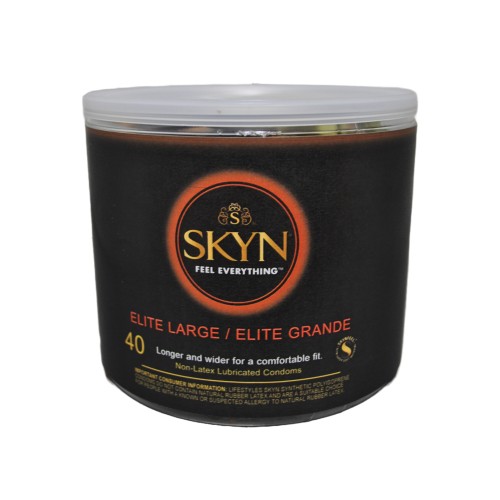 Condones Lifestyles SKYN Elite Grande - Bolsa de 40