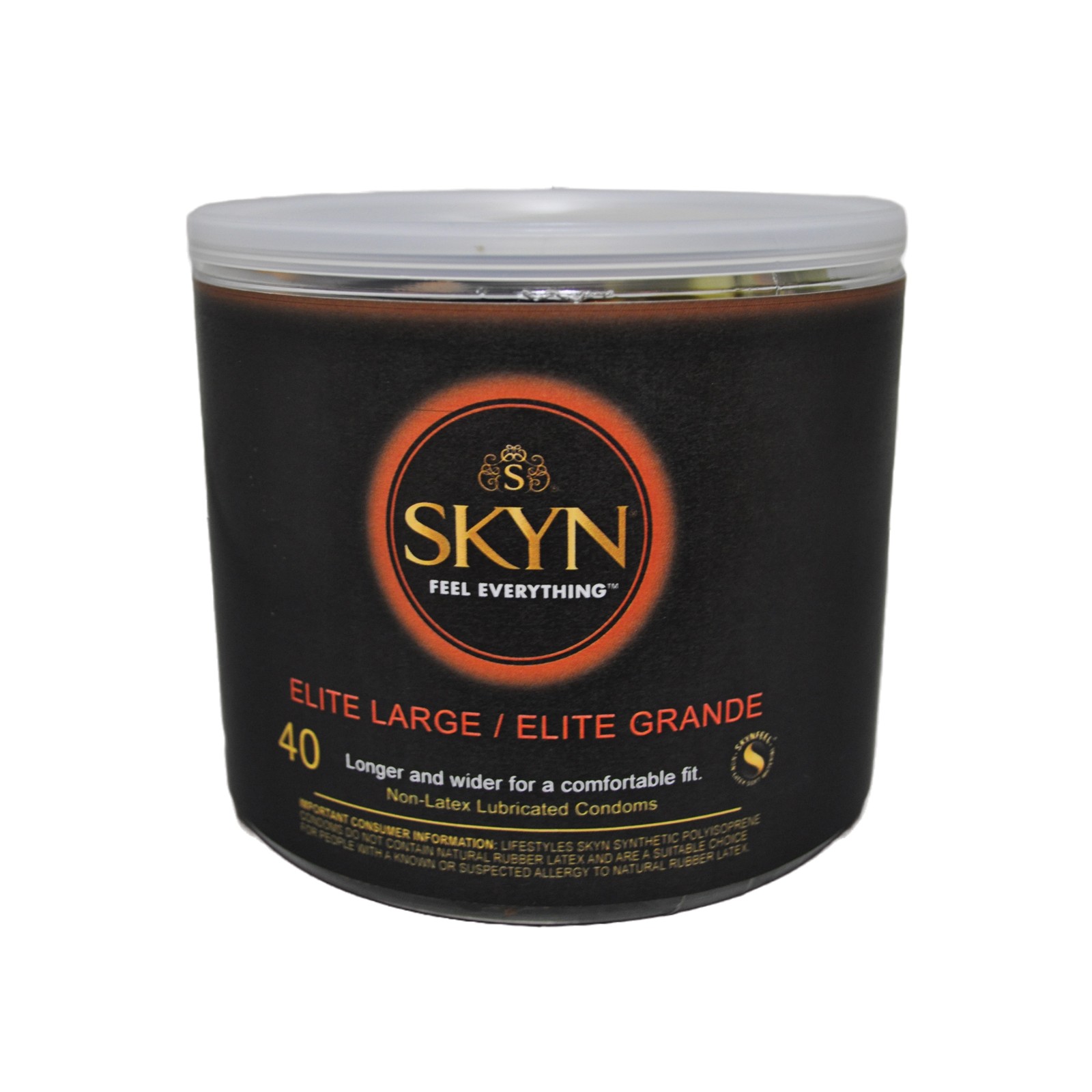 Condones Lifestyles SKYN Elite Grande - Bolsa de 40