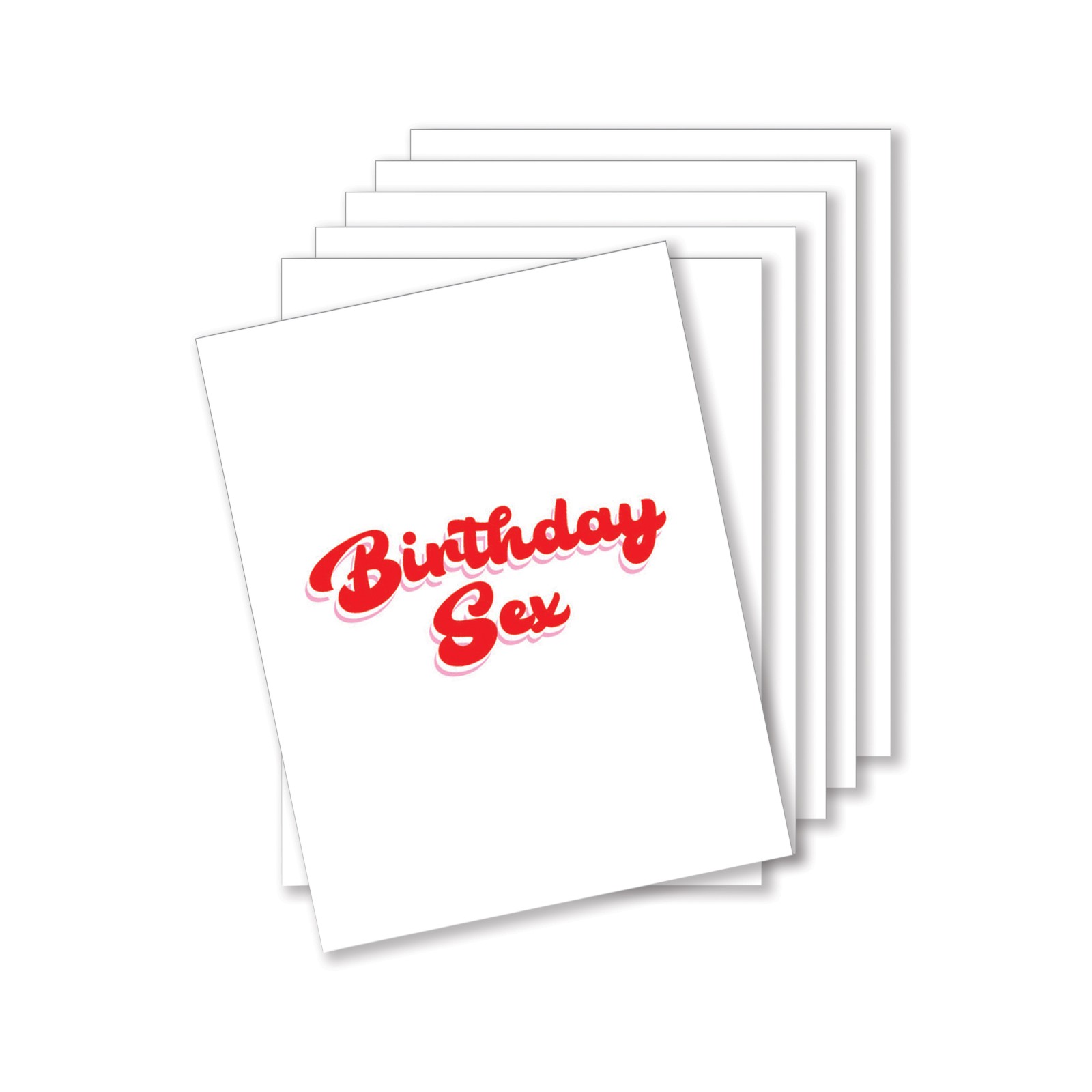 Birthday Sex Naughty Greeting Card Pack of 6