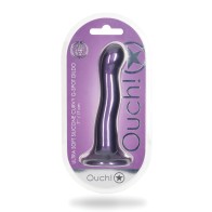 Shots Ouch 7" Curvy G-Spot Dildo - Metallic Purple