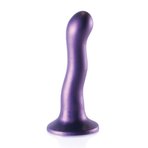 Dildo Curvo de 7" para Punto G - Púrpura Metálico