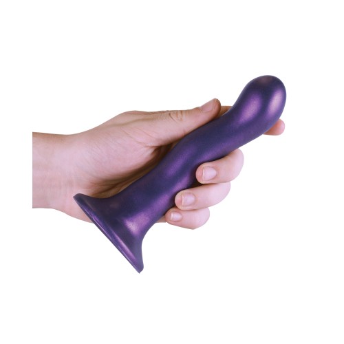 Dildo Curvo de 7" para Punto G - Púrpura Metálico