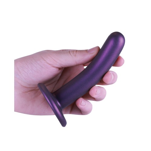 Shots Ouch 5 Inch Smooth G-Spot Dildo Metallic Purple