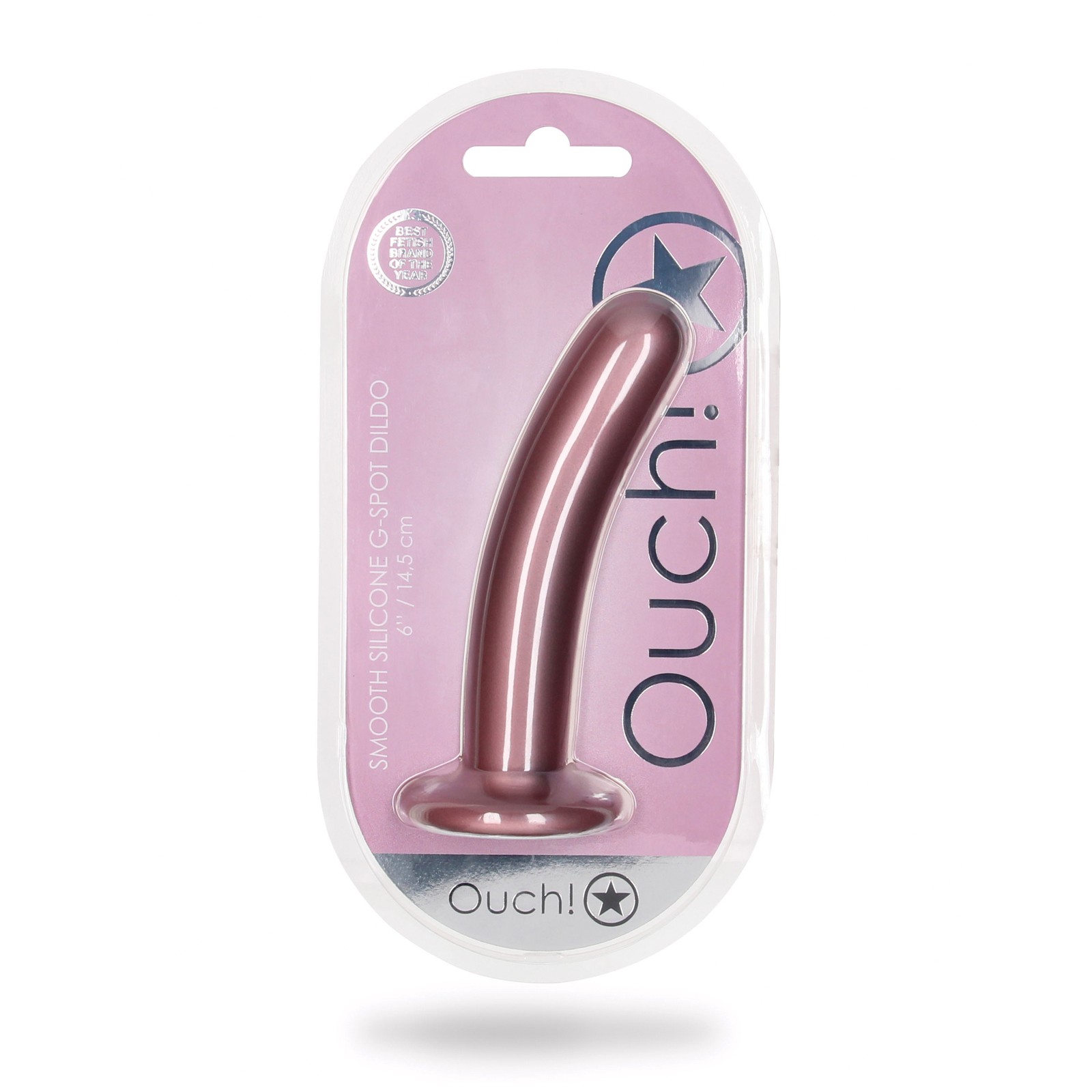 Shots Ouch 6-Inch G-Spot Dildo Rose Gold