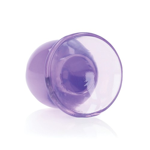 Shots RealRock Crystal Clear Anal Plug Purple