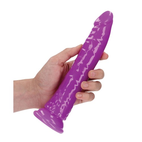 Shots RealRock 9" Slim Dildo - Neon Glow