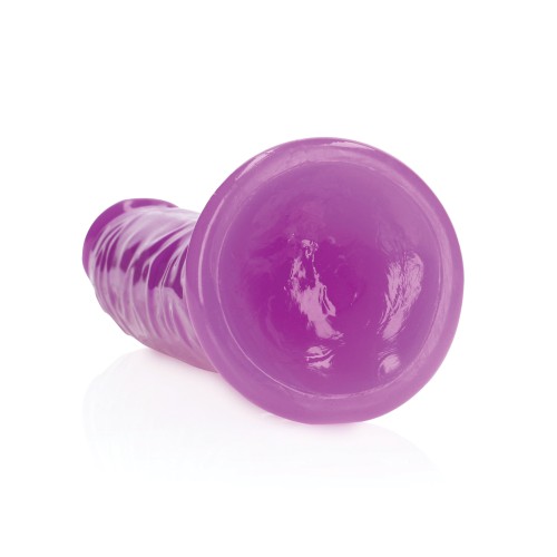 Dildo Slim RealRock de 9" - Brillo Neon