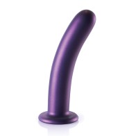 Dildo Liso para G-Spot Shots Ouch 7 Pulgadas Púrpura Metálico