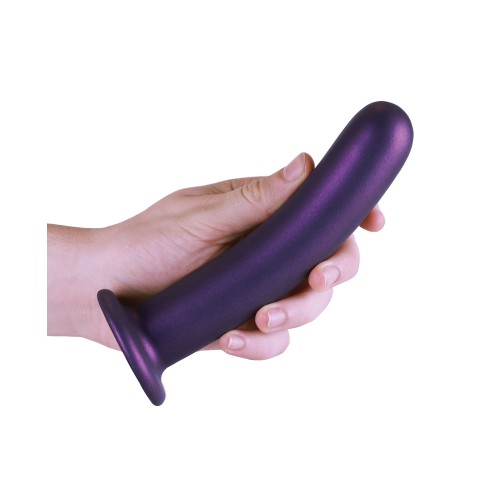 Dildo Liso para G-Spot Shots Ouch 7 Pulgadas Púrpura Metálico