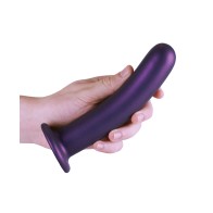 Dildo Liso para G-Spot Shots Ouch 7 Pulgadas Púrpura Metálico