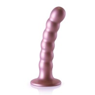 Shots Ouch 5-Inch Beaded G-Spot Dildo - Rose Gold