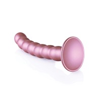 Shots Ouch 6.5 Beaded G-Spot Dildo Rose Gold