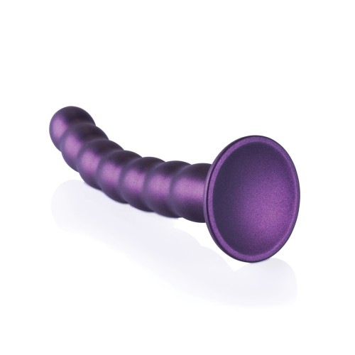 Shots Ouch 8 Inch Beaded G-Spot Dildo Metallic Purple