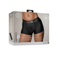 Shots Ouch Boxer Vibrante Negro para Parejas