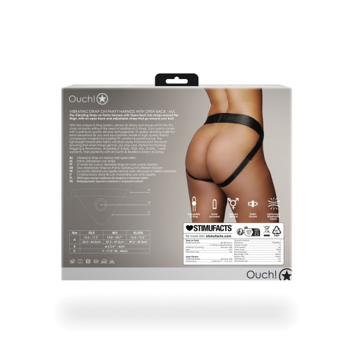 Shots Ouch Vibrating Strap-On Panty Harness