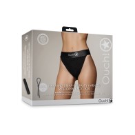 Vibrating Strap-On Panty Harness with Open Back