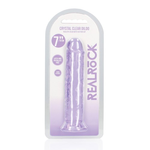 Dildo Shots RealRock 7" Transparente