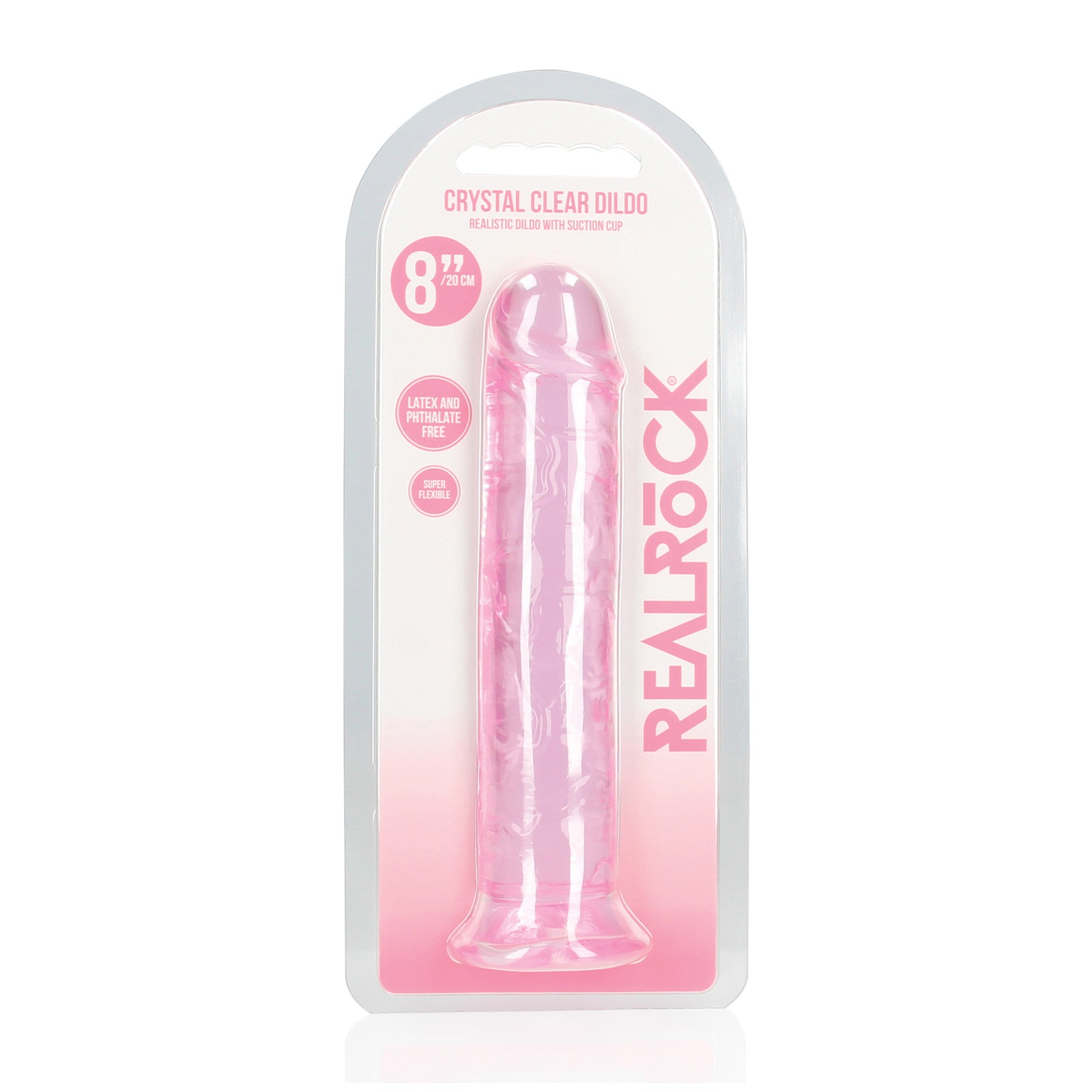 Dildo Recto RealRock de 8" para Todos los Deseos