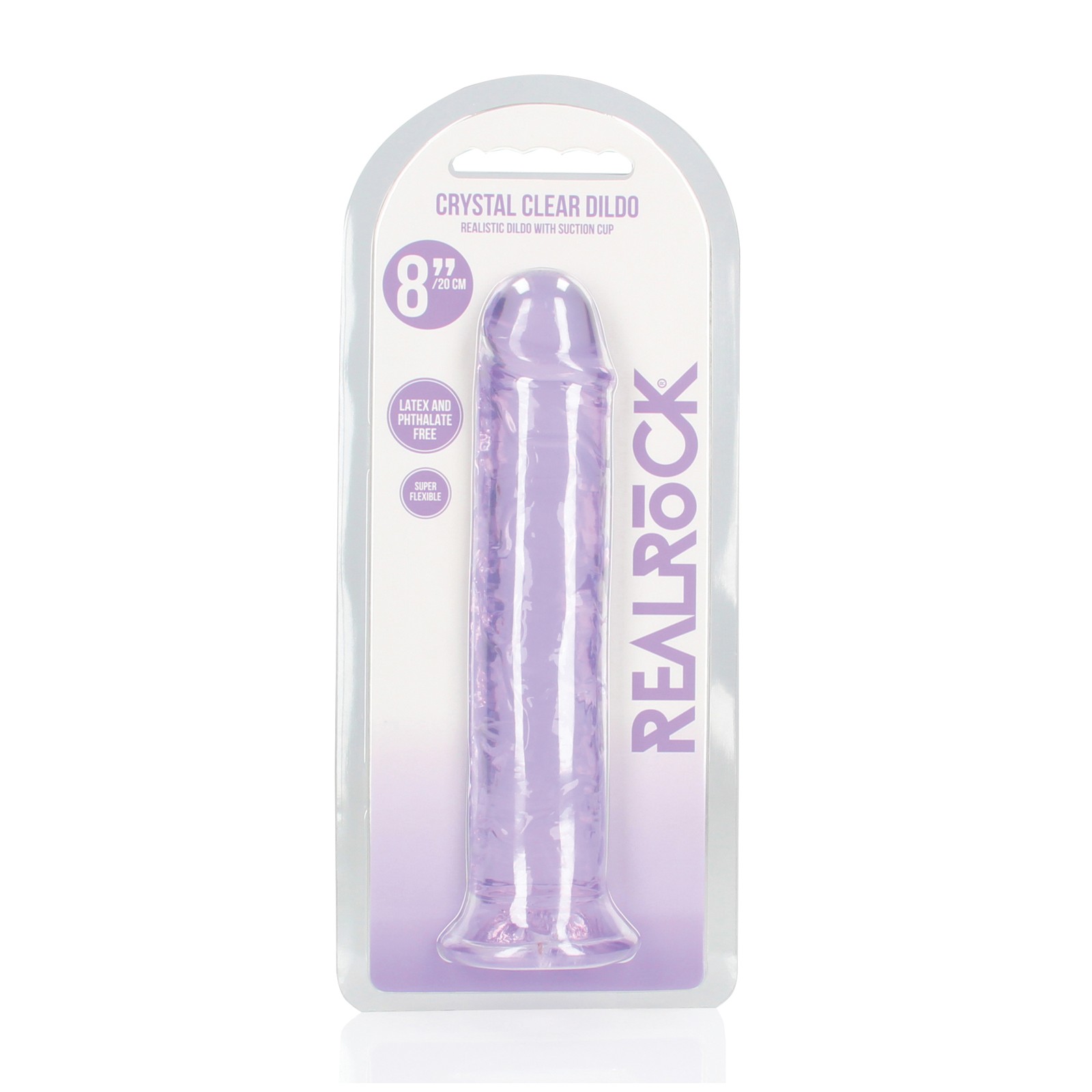 Dildo Transparente RealRock 8"