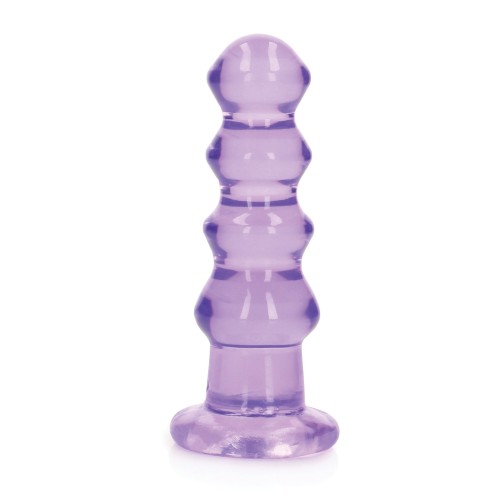 Dildo Curvo de Cristal RealShots Púrpura