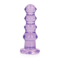 Dildo Curvo de Cristal RealShots Púrpura