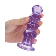 Dildo Curvo de Cristal RealShots Púrpura