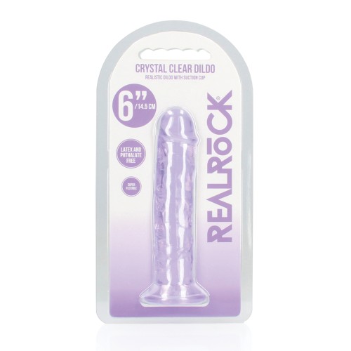 Dildo Recto Crystal Clear 6 de Shots