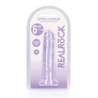 Dildo Recto Crystal Clear 6 de Shots