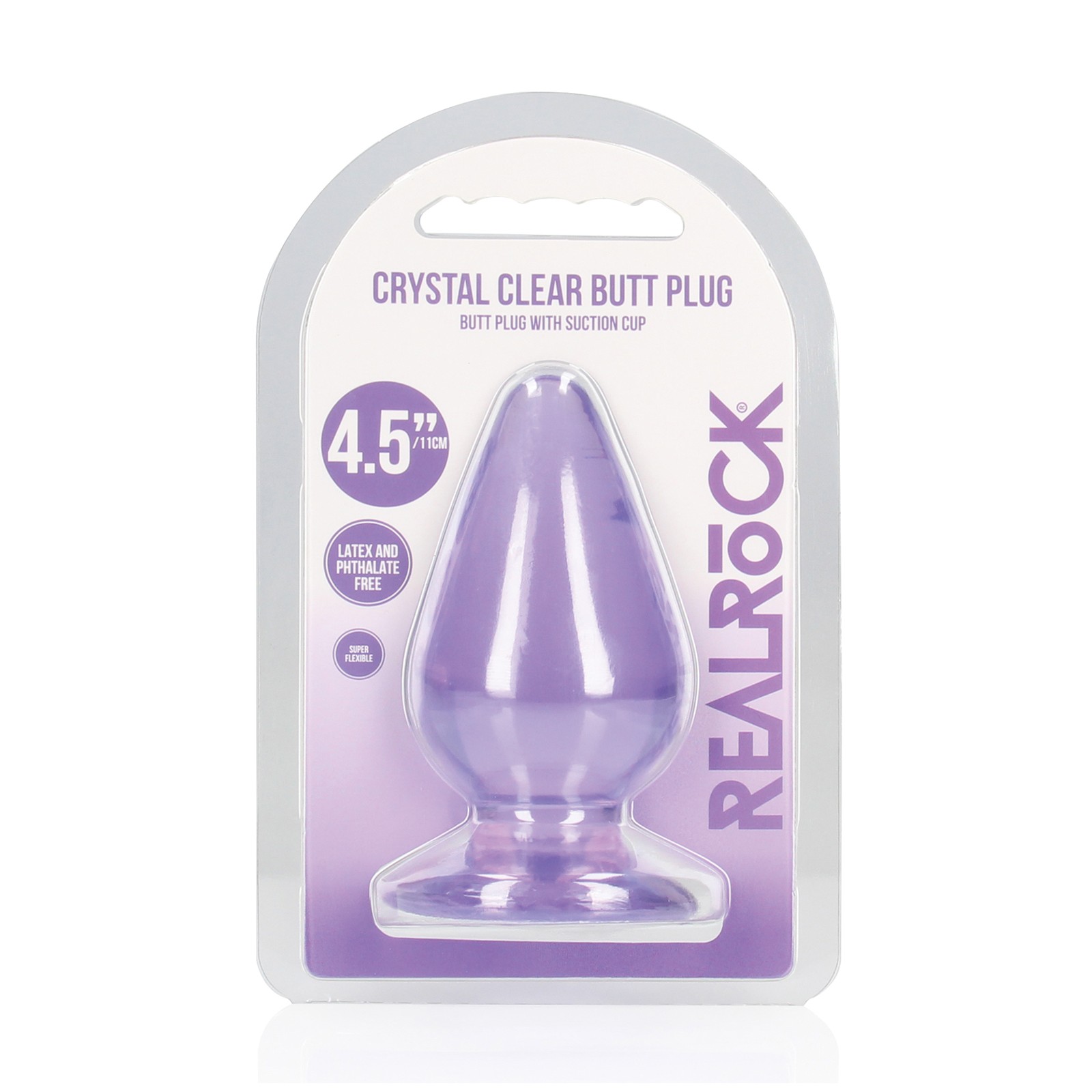 Plug Anal Crystal Clear 4.5 Morado