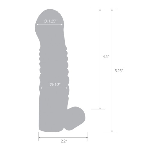 Blue Line C & B 5.25 Vibrating Penis Sleeve