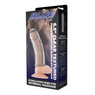 Blue Line C&B Textured Penis Sleeve - Clear