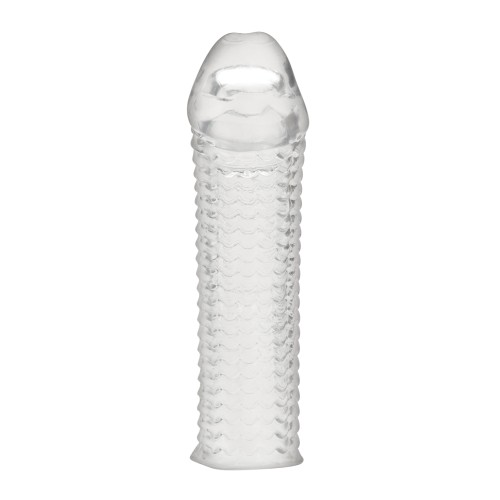 Blue Line C&B Textured Penis Sleeve - Clear