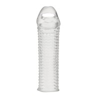 Blue Line C&B Textured Penis Sleeve - Clear