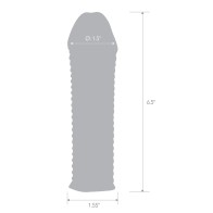 Blue Line C&B Textured Penis Sleeve - Clear