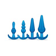 Blue Line C & B 4 pc Anal Training Set Jelly Blue