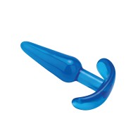 Blue Line Tapered Butt Plug 4.25" - Jelly Blue