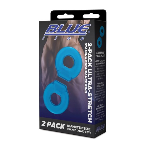 Anillo de Resistencia Ultra-Elástico Blue Line C & B Pack de 2