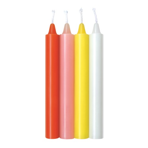 The 9's Sensual Warm Drip Candles Pack of 4