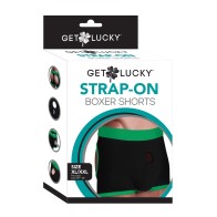 Boxers para Strap-On Get Lucky - XL-XXL Negro/Verde