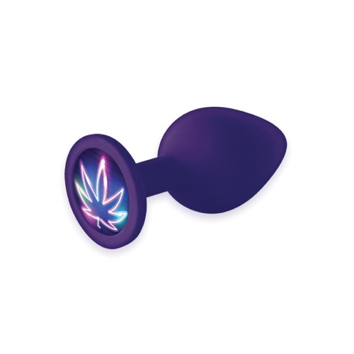 The 9's Booty Calls Neon Leaf Plug - Purple