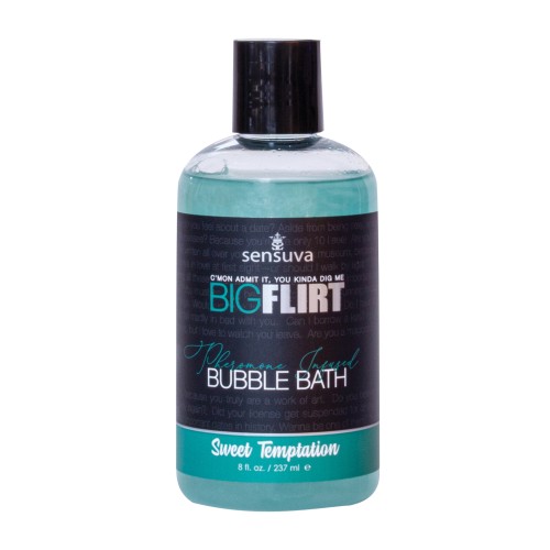 Sensuva Big Flirt Baño de Espuma con Feromonas Dulce Tentación 8oz