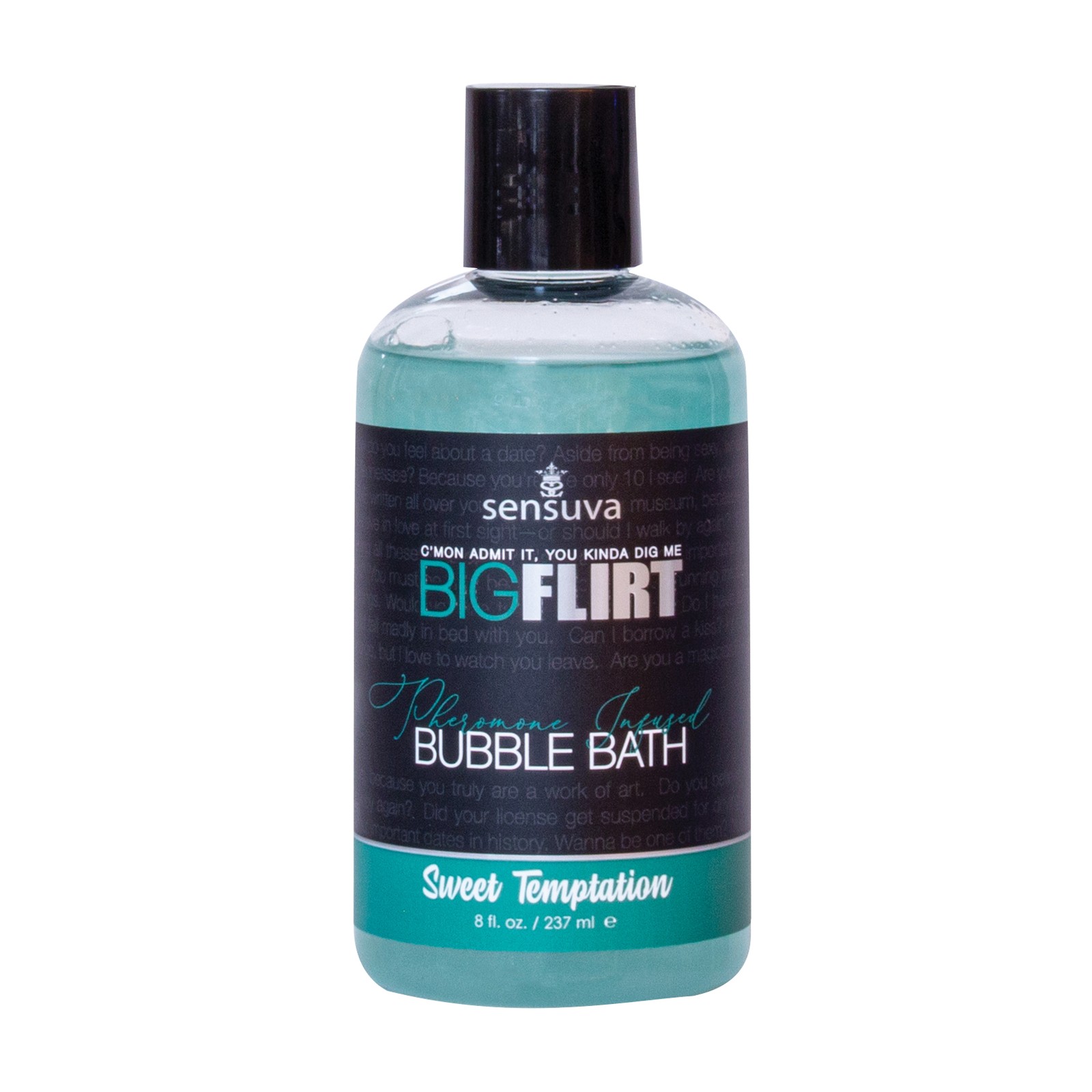 Sensuva Big Flirt Pheromone Bubble Bath Sweet Temptation 8oz