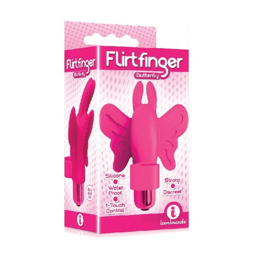 Flirtfinger Butterfly de 9 pulgadas - Rosa Amigable para Viajar