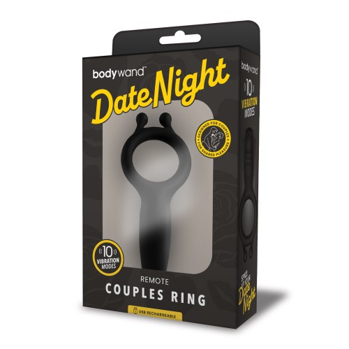 Anillo para Parejas Bodywand Date Night Negro