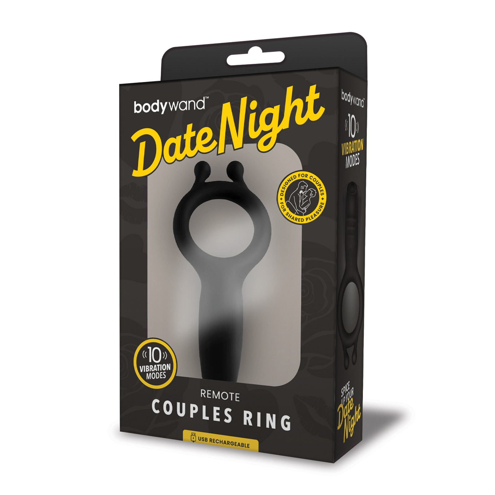 Bodywand Date Night Couples Ring Black