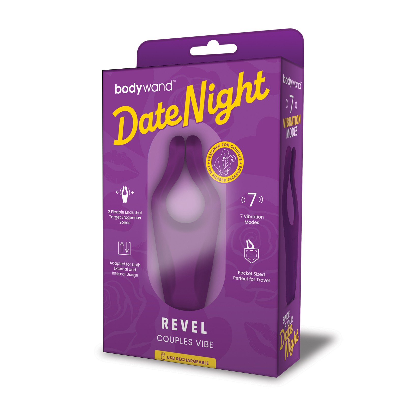 Bodywand Date Night Revel Couples Vibe - Purple