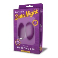 Bodywand Date Night Remote Vibrating Egg - Purple