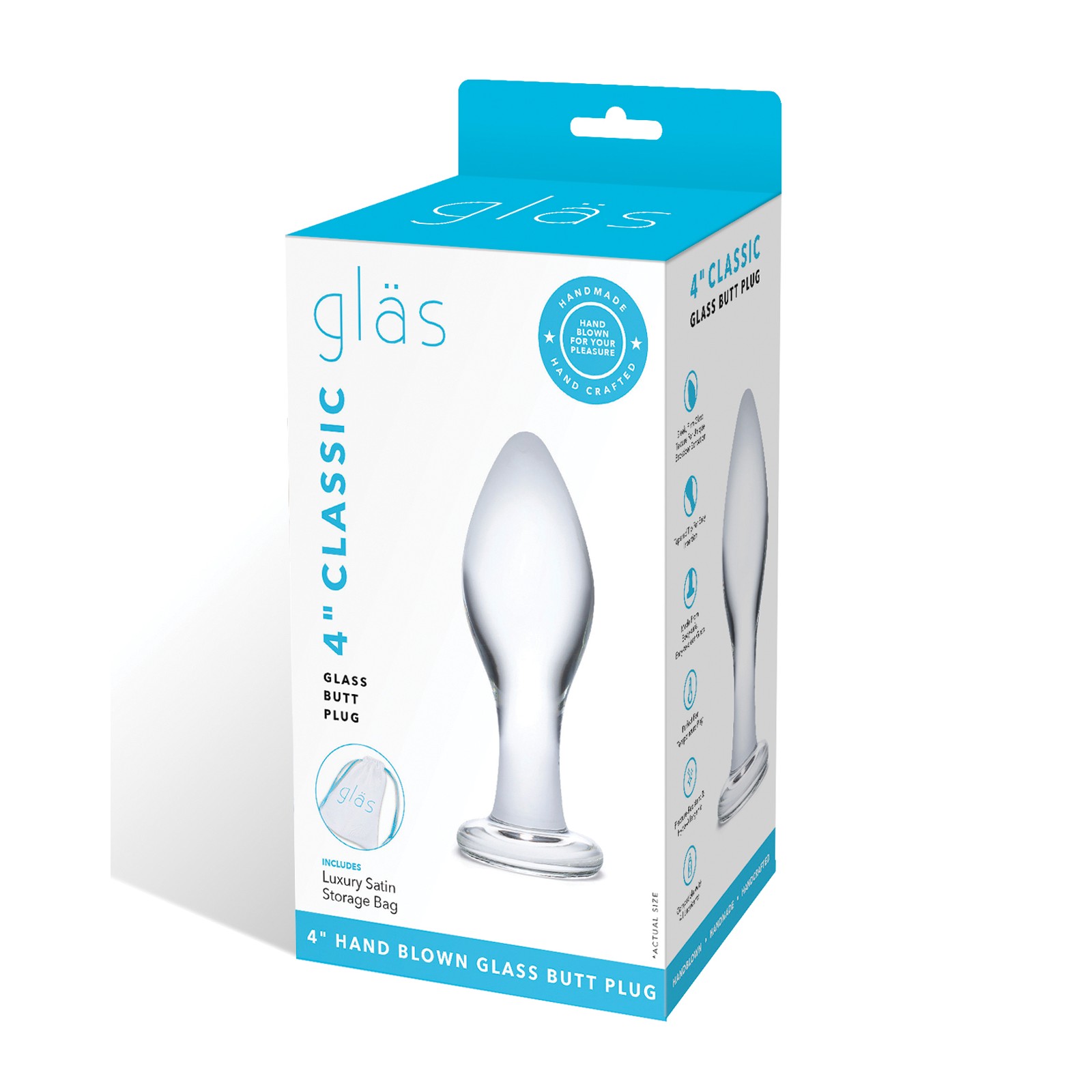 Glas 4 Classic Butt Plug Clear